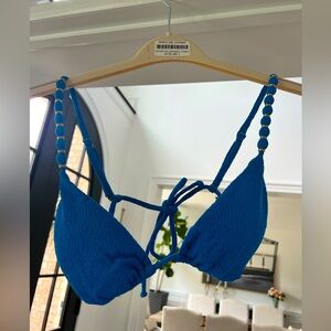 Vix Firenze Beads Bikini Top - Blue